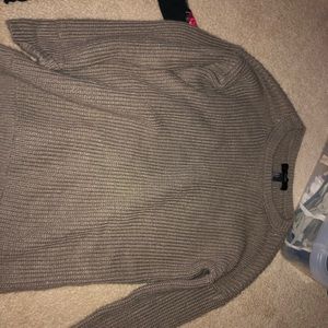 Long Thick brown sweater